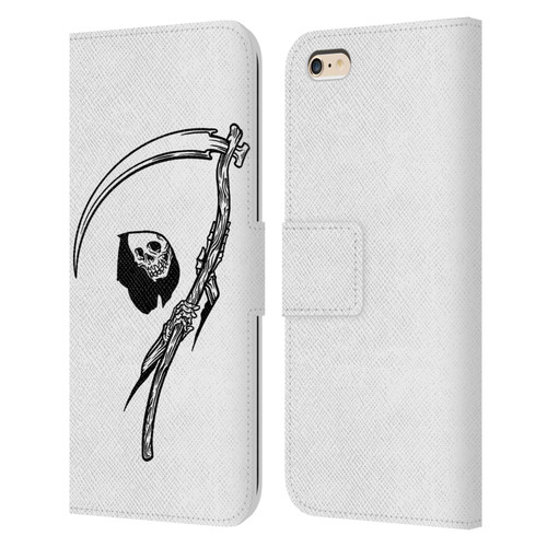 Matt Bailey Art Negative Reaper Leather Book Wallet Case Cover For Apple iPhone 6 Plus / iPhone 6s Plus