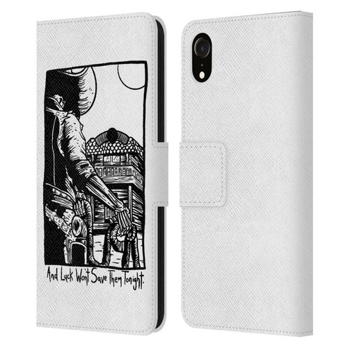 Matt Bailey Art Luck Won't Save Them Leather Book Wallet Case Cover For Apple iPhone XR