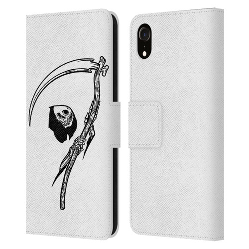 Matt Bailey Art Negative Reaper Leather Book Wallet Case Cover For Apple iPhone XR