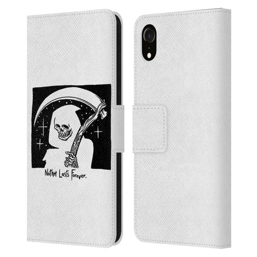 Matt Bailey Art Nothing Last Forever Leather Book Wallet Case Cover For Apple iPhone XR