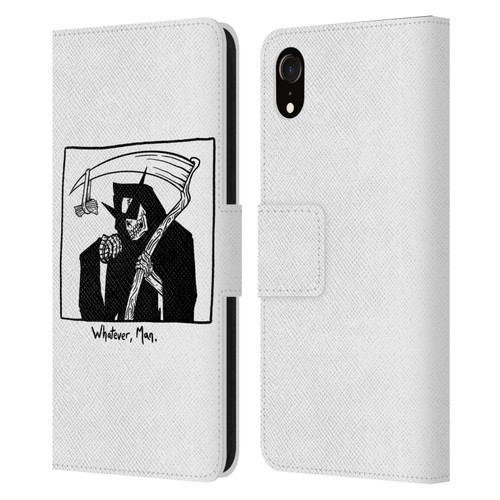 Matt Bailey Art Whatever Man Leather Book Wallet Case Cover For Apple iPhone XR