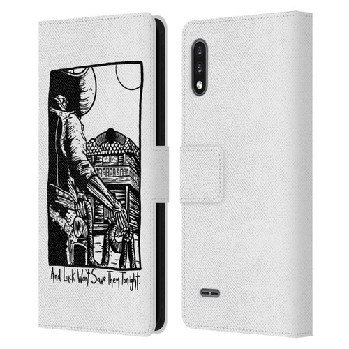 Matt Bailey Art Luck Won't Save Them Leather Book Wallet Case Cover For LG K22