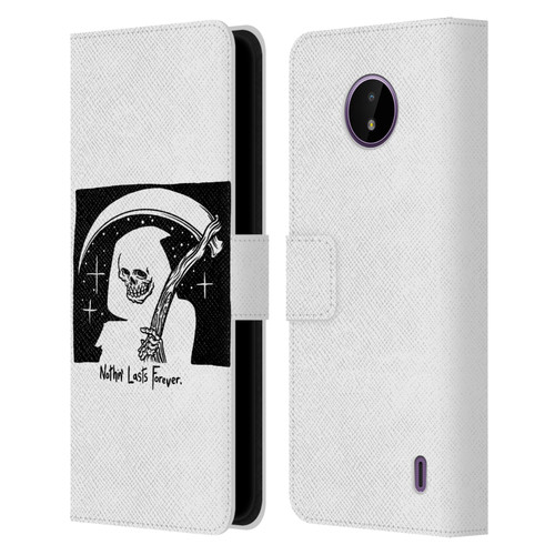 Matt Bailey Art Nothing Last Forever Leather Book Wallet Case Cover For Nokia C10 / C20