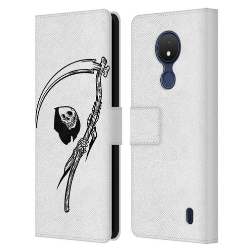 Matt Bailey Art Negative Reaper Leather Book Wallet Case Cover For Nokia C21