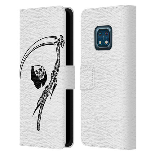 Matt Bailey Art Negative Reaper Leather Book Wallet Case Cover For Nokia XR20