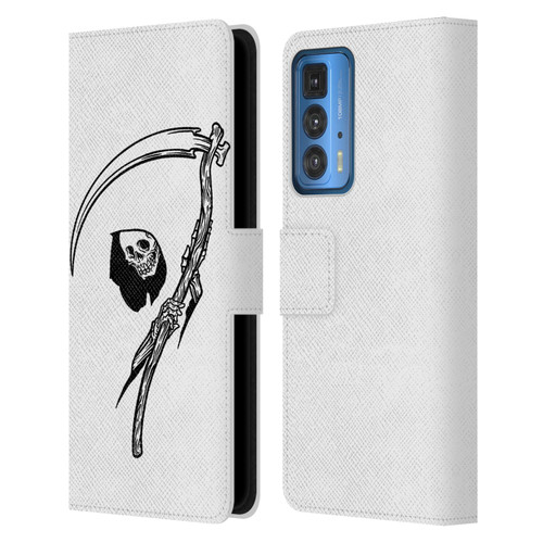 Matt Bailey Art Negative Reaper Leather Book Wallet Case Cover For Motorola Edge 20 Pro