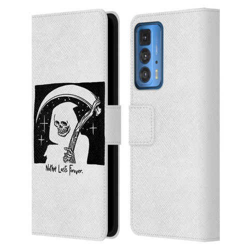 Matt Bailey Art Nothing Last Forever Leather Book Wallet Case Cover For Motorola Edge 20 Pro