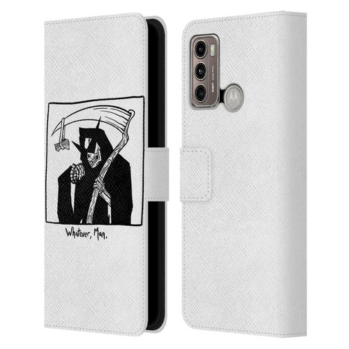 Matt Bailey Art Whatever Man Leather Book Wallet Case Cover For Motorola Moto G60 / Moto G40 Fusion