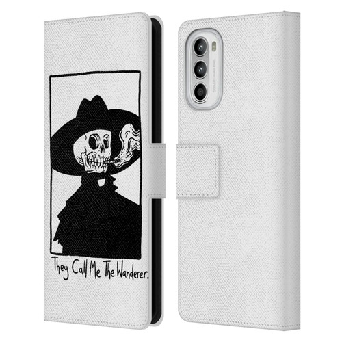 Matt Bailey Art They Call MeThe Wanderer Leather Book Wallet Case Cover For Motorola Moto G52