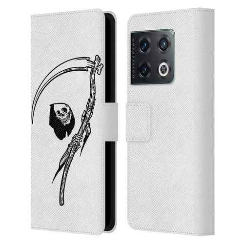 Matt Bailey Art Negative Reaper Leather Book Wallet Case Cover For OnePlus 10 Pro