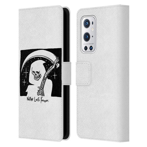 Matt Bailey Art Nothing Last Forever Leather Book Wallet Case Cover For OnePlus 9 Pro