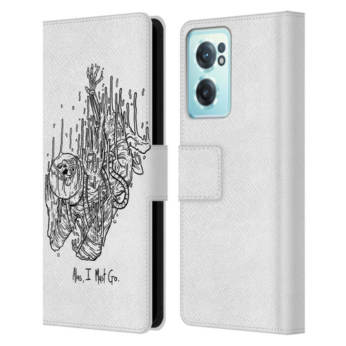 Matt Bailey Art Alas I Must Go Leather Book Wallet Case Cover For OnePlus Nord CE 2 5G