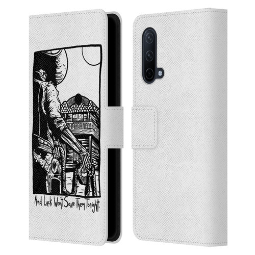 Matt Bailey Art Luck Won't Save Them Leather Book Wallet Case Cover For OnePlus Nord CE 5G