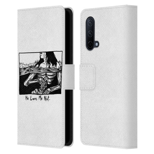Matt Bailey Art Loves Me Not Leather Book Wallet Case Cover For OnePlus Nord CE 5G