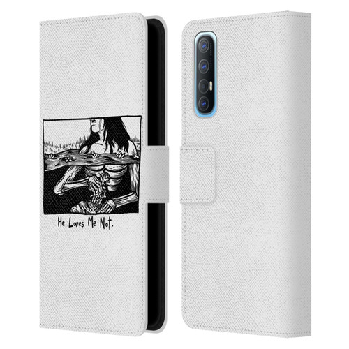 Matt Bailey Art Loves Me Not Leather Book Wallet Case Cover For OPPO Find X2 Neo 5G