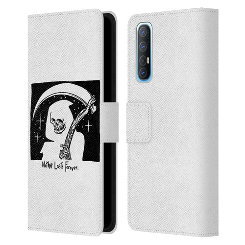 Matt Bailey Art Nothing Last Forever Leather Book Wallet Case Cover For OPPO Find X2 Neo 5G