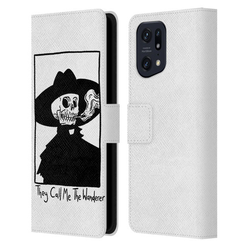 Matt Bailey Art They Call MeThe Wanderer Leather Book Wallet Case Cover For OPPO Find X5
