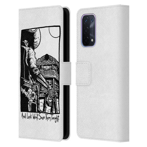 Matt Bailey Art Luck Won't Save Them Leather Book Wallet Case Cover For OPPO A54 5G