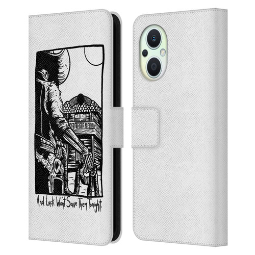 Matt Bailey Art Luck Won't Save Them Leather Book Wallet Case Cover For OPPO Reno8 Lite