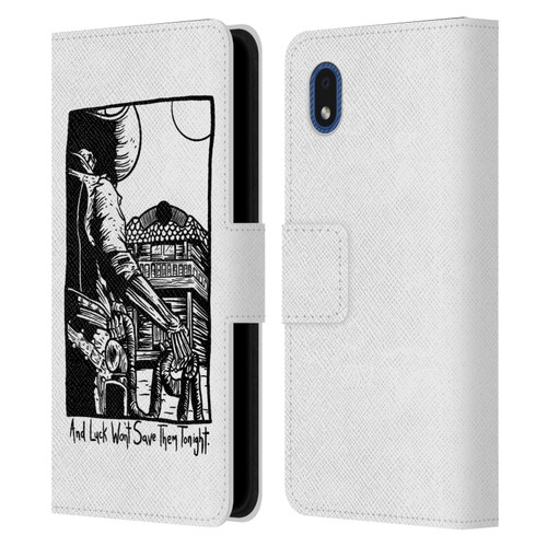Matt Bailey Art Luck Won't Save Them Leather Book Wallet Case Cover For Samsung Galaxy A01 Core (2020)