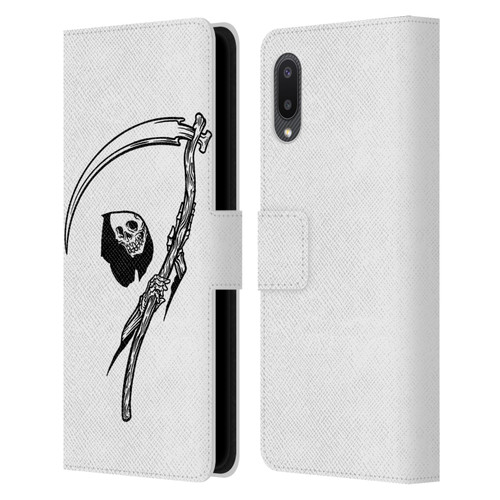 Matt Bailey Art Negative Reaper Leather Book Wallet Case Cover For Samsung Galaxy A02/M02 (2021)