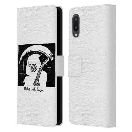 Matt Bailey Art Nothing Last Forever Leather Book Wallet Case Cover For Samsung Galaxy A02/M02 (2021)