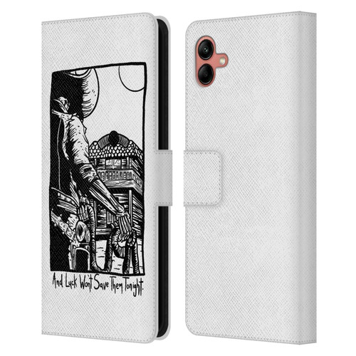 Matt Bailey Art Luck Won't Save Them Leather Book Wallet Case Cover For Samsung Galaxy A04 (2022)