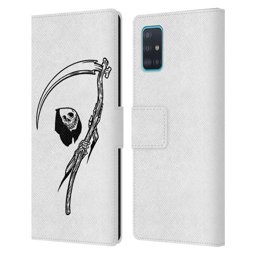 Matt Bailey Art Negative Reaper Leather Book Wallet Case Cover For Samsung Galaxy A51 (2019)