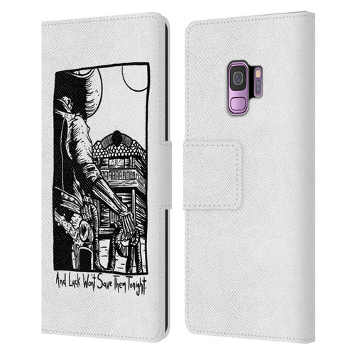 Matt Bailey Art Luck Won't Save Them Leather Book Wallet Case Cover For Samsung Galaxy S9