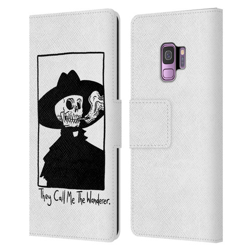 Matt Bailey Art They Call MeThe Wanderer Leather Book Wallet Case Cover For Samsung Galaxy S9