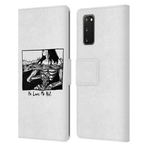 Matt Bailey Art Loves Me Not Leather Book Wallet Case Cover For Samsung Galaxy S20 / S20 5G