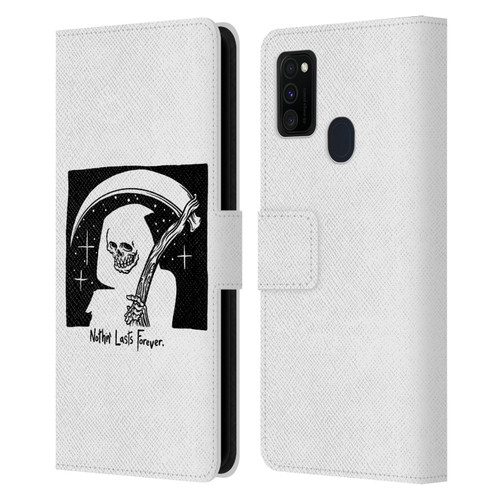 Matt Bailey Art Nothing Last Forever Leather Book Wallet Case Cover For Samsung Galaxy M30s (2019)/M21 (2020)