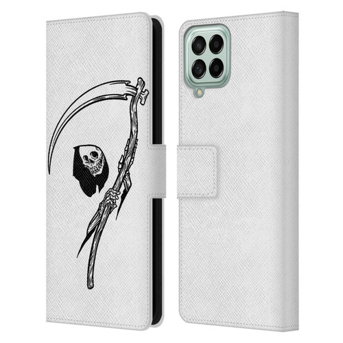 Matt Bailey Art Negative Reaper Leather Book Wallet Case Cover For Samsung Galaxy M53 (2022)
