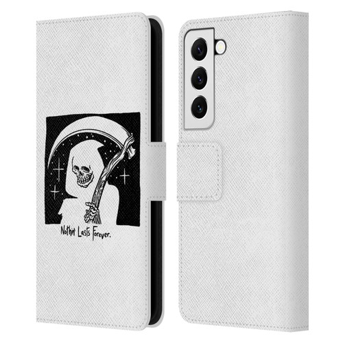 Matt Bailey Art Nothing Last Forever Leather Book Wallet Case Cover For Samsung Galaxy S22 5G