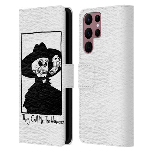 Matt Bailey Art They Call MeThe Wanderer Leather Book Wallet Case Cover For Samsung Galaxy S22 Ultra 5G