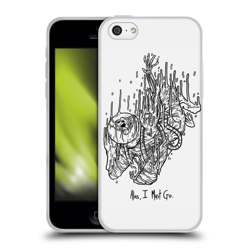 Matt Bailey Art Alas I Must Go Soft Gel Case for Apple iPhone 5c