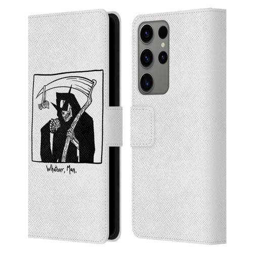 Matt Bailey Art Whatever Man Leather Book Wallet Case Cover For Samsung Galaxy S23 Ultra 5G