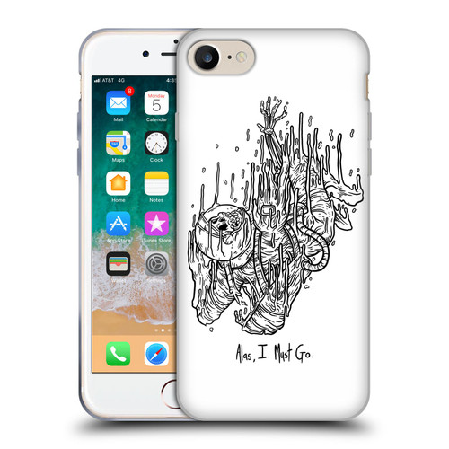 Matt Bailey Art Alas I Must Go Soft Gel Case for Apple iPhone 7 / 8 / SE 2020 & 2022