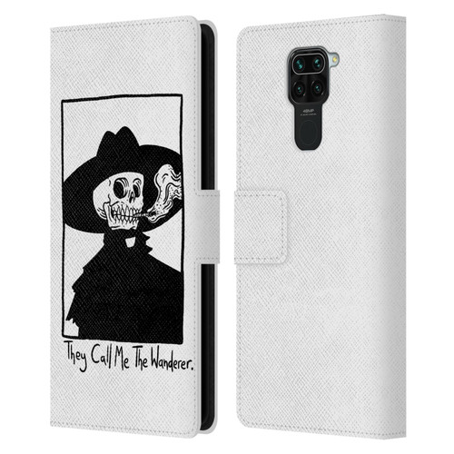 Matt Bailey Art They Call MeThe Wanderer Leather Book Wallet Case Cover For Xiaomi Redmi Note 9 / Redmi 10X 4G