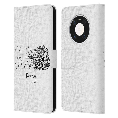 Matt Bailey Skull Decay Leather Book Wallet Case Cover For Huawei Mate 40 Pro 5G