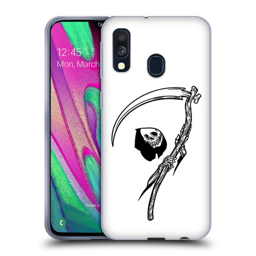 Matt Bailey Art Negative Reaper Soft Gel Case for Samsung Galaxy A40 (2019)