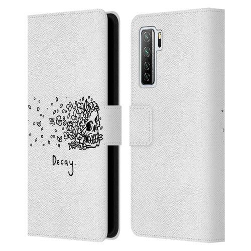 Matt Bailey Skull Decay Leather Book Wallet Case Cover For Huawei Nova 7 SE/P40 Lite 5G