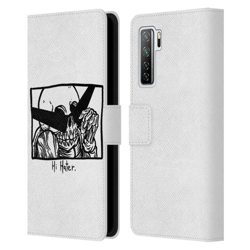 Matt Bailey Skull Hi Hater Leather Book Wallet Case Cover For Huawei Nova 7 SE/P40 Lite 5G