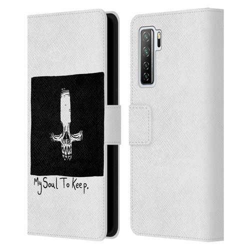 Matt Bailey Skull My Soul To Keep Leather Book Wallet Case Cover For Huawei Nova 7 SE/P40 Lite 5G