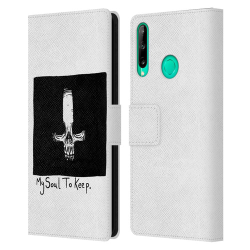 Matt Bailey Skull My Soul To Keep Leather Book Wallet Case Cover For Huawei P40 lite E