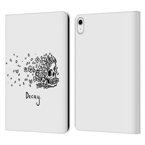 Matt Bailey Skull Decay Leather Book Wallet Case Cover For Apple iPad 10.9 (2022)