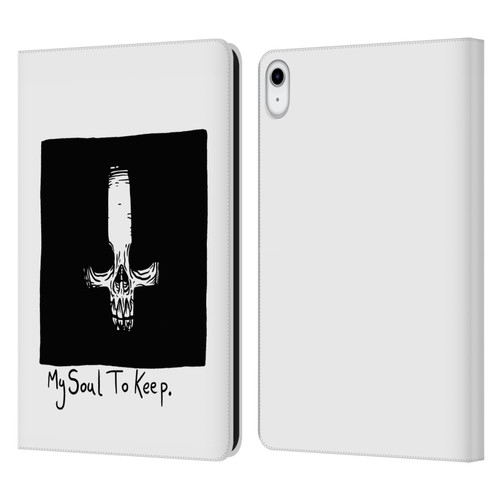 Matt Bailey Skull My Soul To Keep Leather Book Wallet Case Cover For Apple iPad 10.9 2022/2025