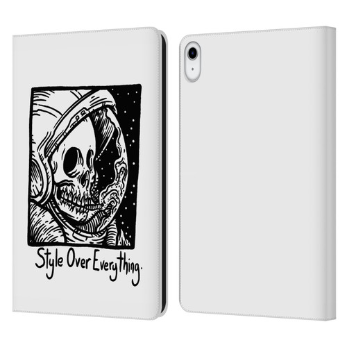 Matt Bailey Skull Style Over Everything Leather Book Wallet Case Cover For Apple iPad 10.9 (2022)