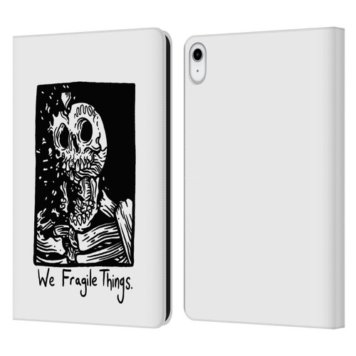 Matt Bailey Skull We Fragile Things Leather Book Wallet Case Cover For Apple iPad 10.9 2022/2025