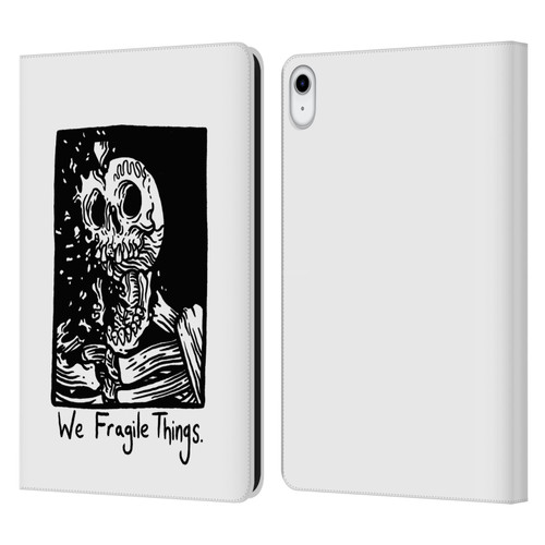Matt Bailey Skull We Fragile Things Leather Book Wallet Case Cover For Apple iPad 10.9 (2022)